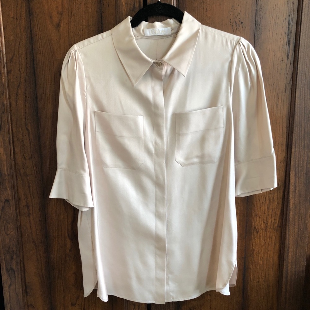 CHLOÉ Silk Blouse Perle